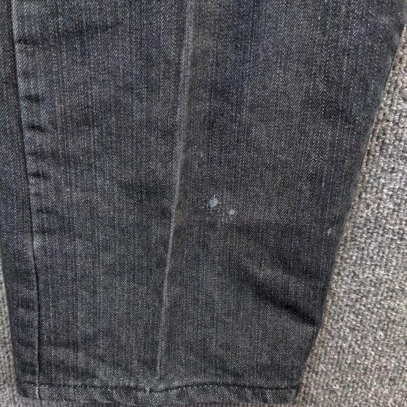 Red Ape Men's Straight Jeans Size 44 Black 5-Pocket Embroidered Logo Dark Wash - Picture 11 of 15